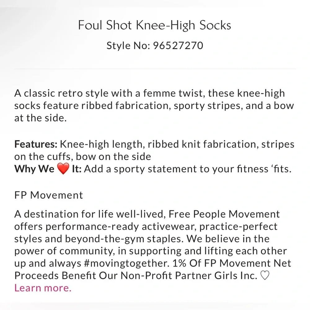 Free People Foul Shot Knee Socks